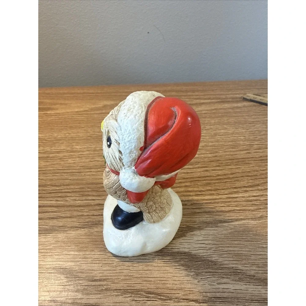Vintage Pepiware Santa Owl Christmas Noel Hand Painted 4